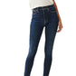 Calça jeans skinny feminina Lucky Brand cintura alta azul tamanho 4