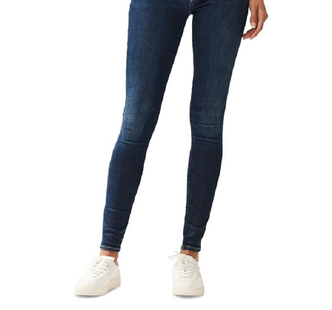 Calça jeans skinny feminina Lucky Brand cintura alta azul tamanho 4
