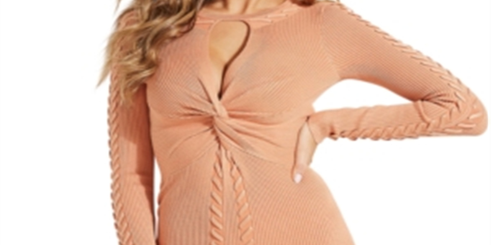 Vestido suéter Ramel feminino GUESS bege tamanho médio