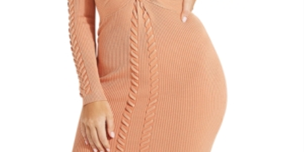 Vestido suéter Ramel feminino GUESS bege tamanho médio