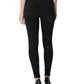 Calça jeans skinny feminina Barbara Sparkle da Hudson Jeans, cintura alta, preta, tamanho 25