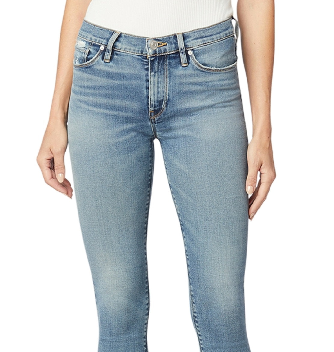 Calça jeans skinny feminina Hudson Jeans Nico cintura média azul tamanho 28