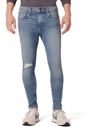 Calça jeans skinny masculina Hudson Zev Distressed Denim, azul, tamanho 38
