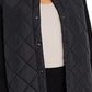 Jaqueta Eileen Fisher Feminina Mix Media Gola Alta Preta Tamanho Grande
