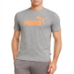 Camiseta Puma Logo Masculina Cinza Tamanho P