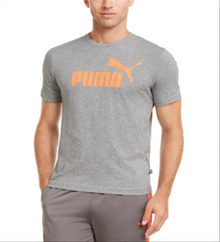 Camiseta Puma Logo Masculina Cinza Tamanho P