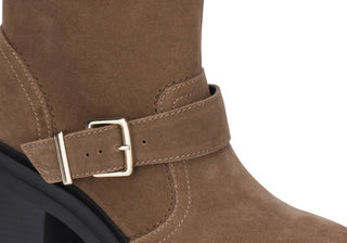 Botas femininas Kenneth Cole New York Polar Grip com salto alto e fivela preta, tamanho 8