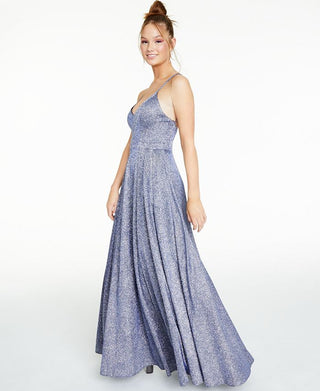 Vestido infantil com alças e glitter, estampa de corações, azul, tamanho 1