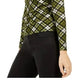 Blusa feminina Michael Kors Glen Plaid manga comprida verde tamanho pequeno