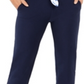 Calça curta com punho Michael Kors feminina, azul, tamanho extragrande