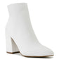 Botas femininas Sugar Evvie, tamanho 7 M, brancas