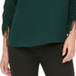 Blusa Calvin Klein Feminina Gola Redonda Manga Cordão Verde Tamanho P