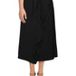 Calvin Klein Saia Feminina Wrap A Line Preta Tamanho 8