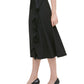 Calvin Klein Saia Feminina Wrap A Line Preta Tamanho 8