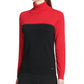 Suéter Calvin Klein Feminino Colorblocked Gola Alta Vermelho Tamanho X-G