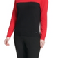 Suéter Calvin Klein Feminino Colorblocked Gola Alta Vermelho Tamanho X-G