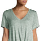 Calvin Klein Feminino Drapeado Cano Alto Baixo Verde Tamanho P