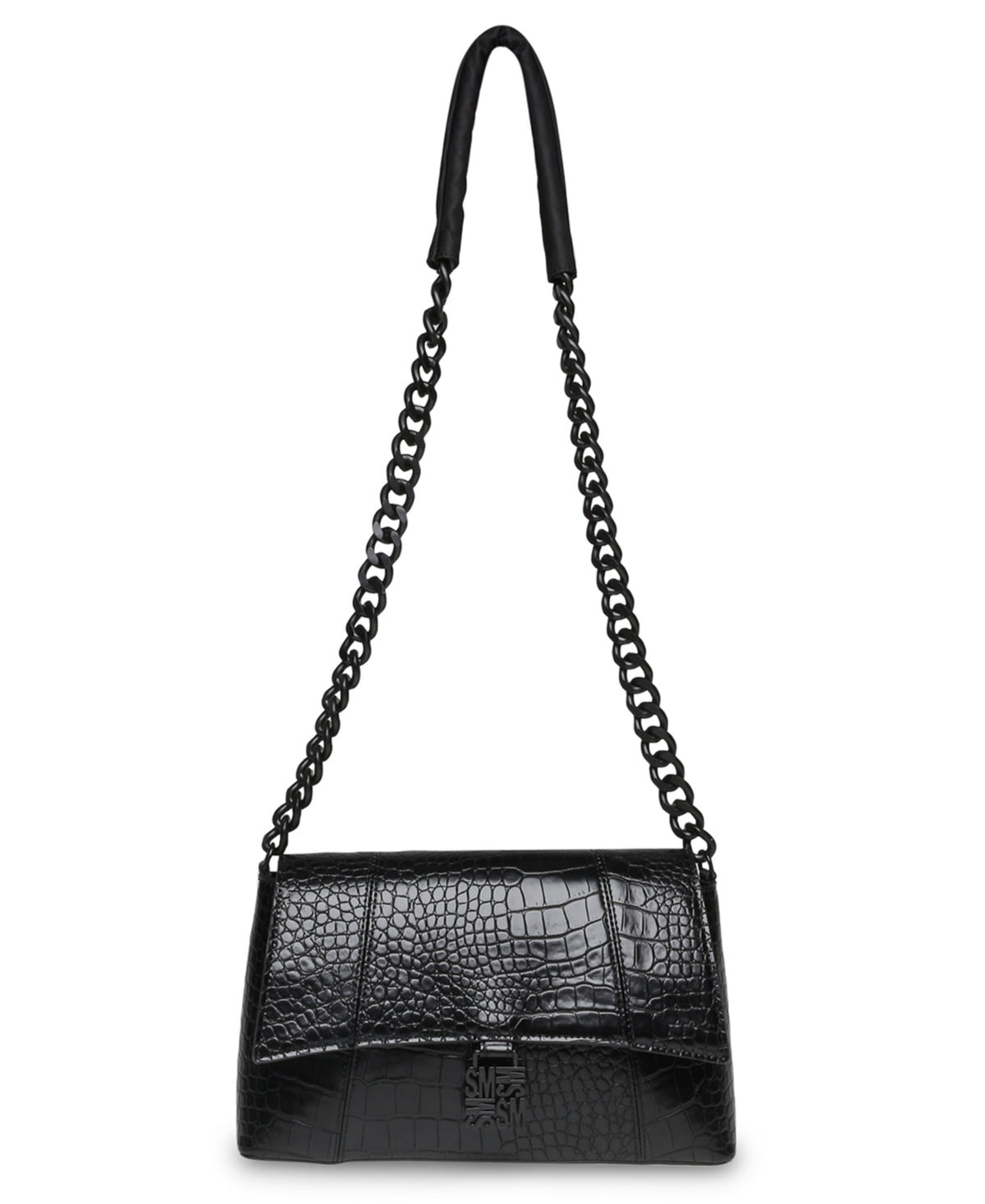 Bolsa transversal de couro sintético Steve Madden Alessa, preta