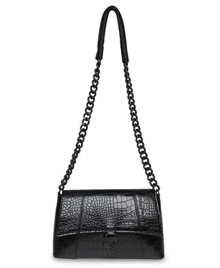 Bolsa transversal de couro sintético Steve Madden Alessa, preta