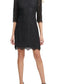 Vestido justo de renda Kensie feminino, preto, tamanho 14