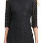 Vestido justo de renda Kensie feminino, preto, tamanho 14