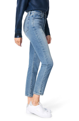 Calça jeans feminina Joe's Luna de cintura alta desgastada, tamanho 31, Heartache