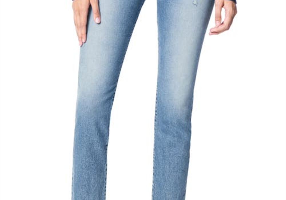 Calça jeans feminina Joe's Luna de cintura alta desgastada, tamanho 31, Heartache
