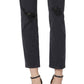 Calça jeans feminina Joe's Jeans The Lara Slim Straight Leg, preta, tamanho 24