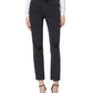 Calça jeans feminina Joe's Jeans The Lara Slim Straight Leg, preta, tamanho 24