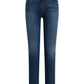 Calça jeans feminina Joe's Jeans The Lara com perna reta e tornozelo, azul, tamanho 25