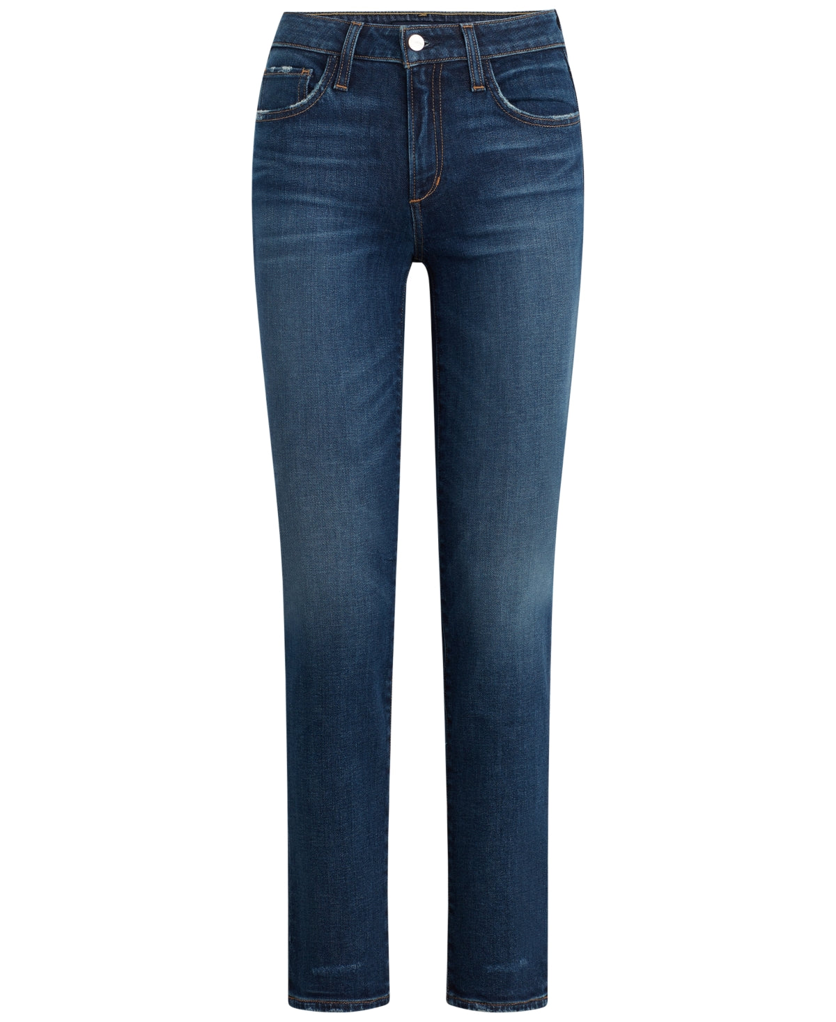 Calça jeans feminina Joe's Jeans The Lara com perna reta e tornozelo, azul, tamanho 25