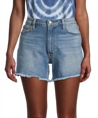 Shorts jeans feminino azul desfiado Joe's Jeans tamanho 25