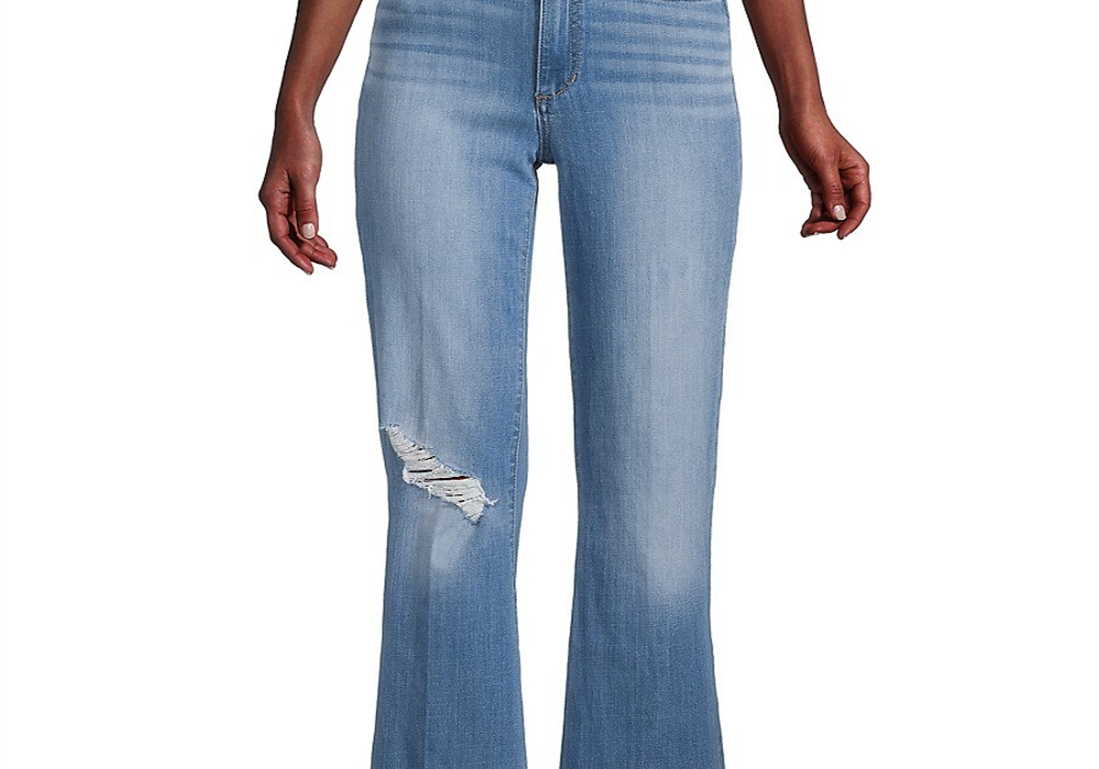 Calça jeans flare feminina Joe's Jeans, cintura alta, azul, tamanho 29 (6-8)