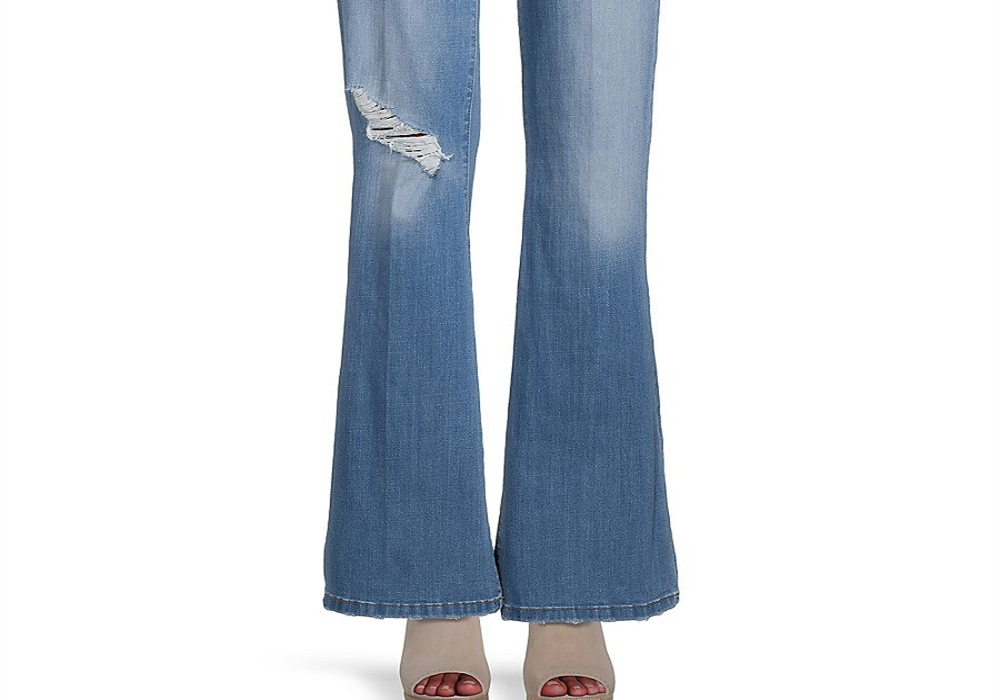 Calça jeans flare feminina Joe's Jeans, cintura alta, azul, tamanho 29 (6-8)