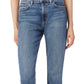 Calça jeans feminina Joe's Jeans The Callie Crop Raw Hem Azul