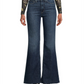 Calça jeans flare feminina Joe's Jeans, cintura alta, azul, tamanho 26 (2-4)