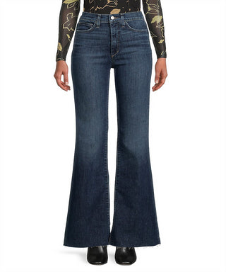Calça jeans flare feminina Joe's Jeans, cintura alta, azul, tamanho 26 (2-4)