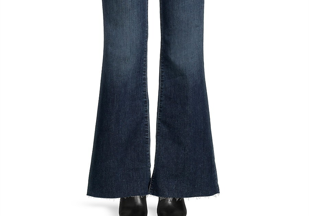 Calça jeans flare feminina Joe's Jeans, cintura alta, azul, tamanho 26 (2-4)