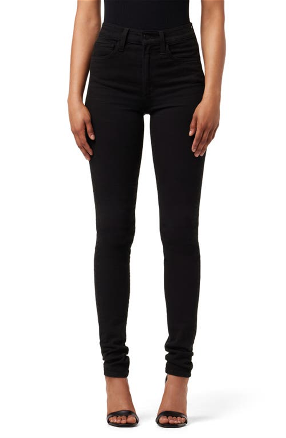 Calça Jeans Skinny Joe's The Twiggy Cintura Alta Preta