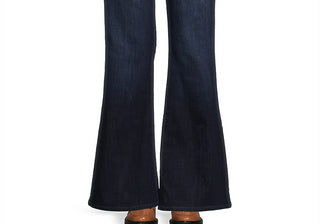 Calça jeans feminina Joe's Jeans Molly cintura alta flare azul escuro tamanho 26 (2-4)