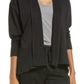 Cardigan feminino Splendid Atlas com frente aberta, tamanho pequeno - Preto