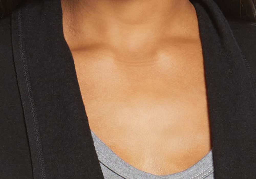 Cardigan feminino Splendid Atlas com frente aberta, tamanho pequeno - Preto