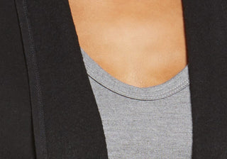 Cardigan feminino Splendid Atlas com frente aberta, tamanho pequeno - Preto