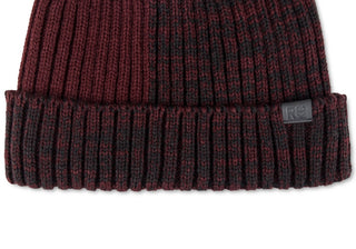 Gorro masculino Kenneth Cole Reaction em malha canelada, tamanho regular, vermelho