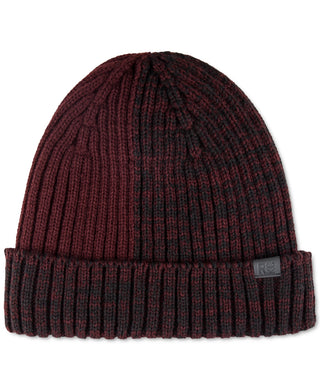 Gorro masculino Kenneth Cole Reaction em malha canelada, tamanho regular, vermelho
