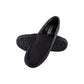 Pantufas venezianas Haggar masculinas em microsuede com forro de lã, pretas, tamanho XX-G