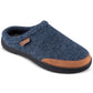 Tamancos de feltro Haggar masculinos com acabamento em microsuede, tamanho extragrande, azul