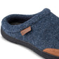 Tamancos de feltro Haggar masculinos com acabamento em microsuede, tamanho XX-G, azuis