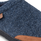 Tamancos de feltro Haggar masculinos com acabamento em microsuede, tamanho XX-G, azuis