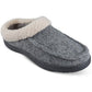 Tamancos Sherpa Haggar Masculinos de Lã Cozida com Forro de Fleece Cinza Tamanho X-G
